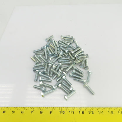 3/8"-16 x 1-1/4" Hex Head Zinc Plated Grade 5 Cap Screw Lot Of 70