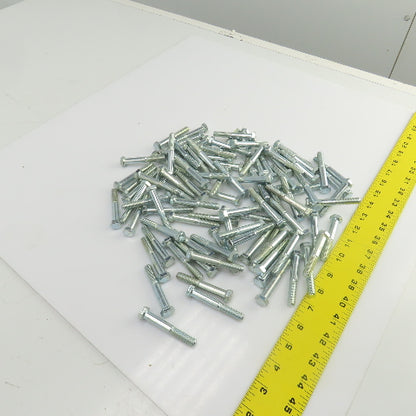 3/8"-16 x 2-1/2" Hex Head Zinc Plated Grade 5 Cap Screw Lot Of 95