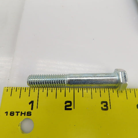 3/8"-16 x 2-1/2" Hex Head Zinc Plated Grade 5 Cap Screw Lot Of 95