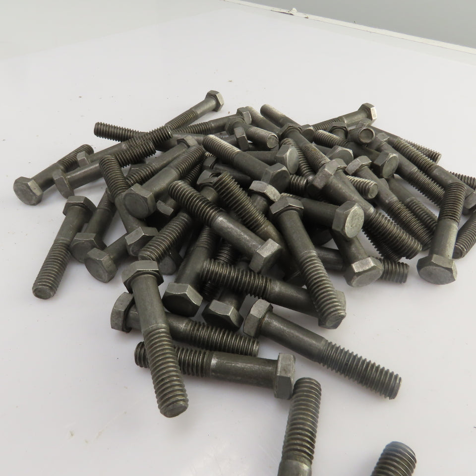 3/8"-16 x 2" Hex Head Zinc Plated Grade 5 Cap Screw Lot Of 70