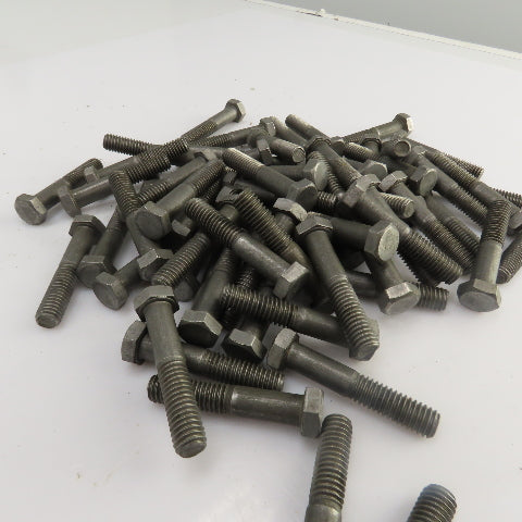 3/8"-16 x 2" Hex Head Zinc Plated Grade 5 Cap Screw Lot Of 70