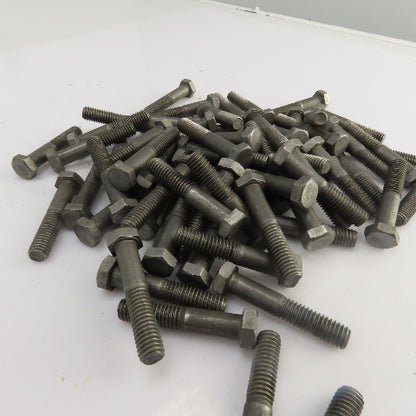 3/8"-16 x 2" Hex Head Zinc Plated Grade 5 Cap Screw Lot Of 70