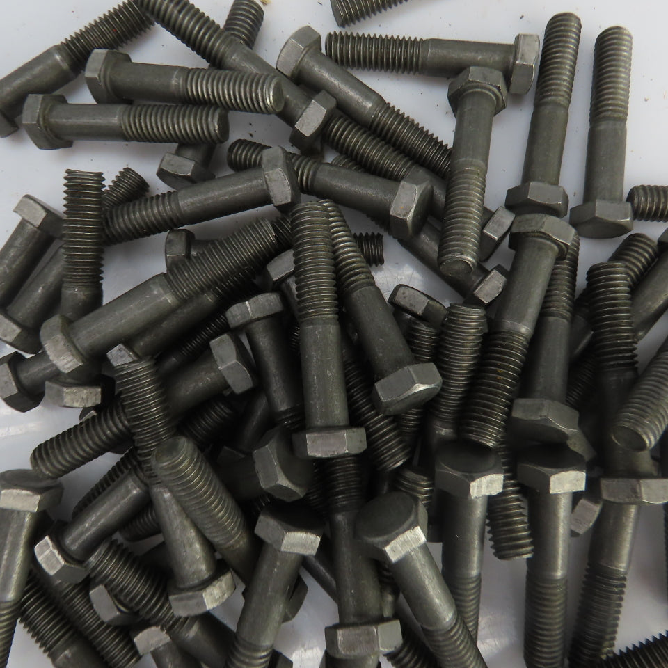 3/8"-16 x 2" Hex Head Zinc Plated Grade 5 Cap Screw Lot Of 70