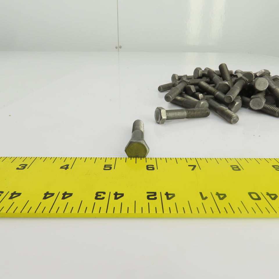 3/8"-16 x 2" Hex Head Zinc Plated Grade 5 Cap Screw Lot Of 70