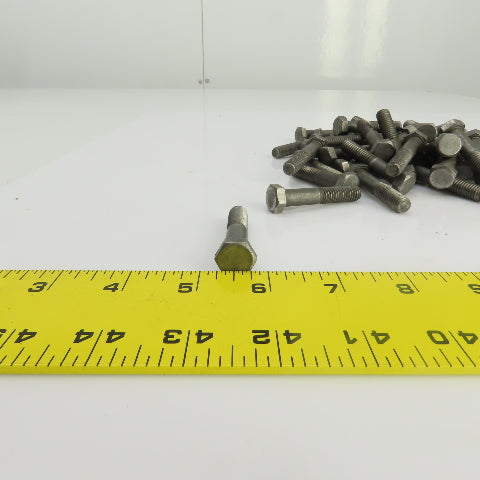 3/8"-16 x 2" Hex Head Zinc Plated Grade 5 Cap Screw Lot Of 70