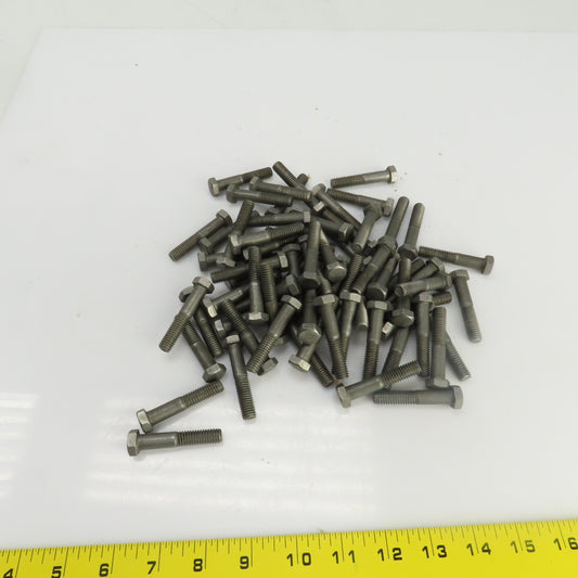 3/8"-16 x 2" Hex Head Zinc Plated Grade 5 Cap Screw Lot Of 70