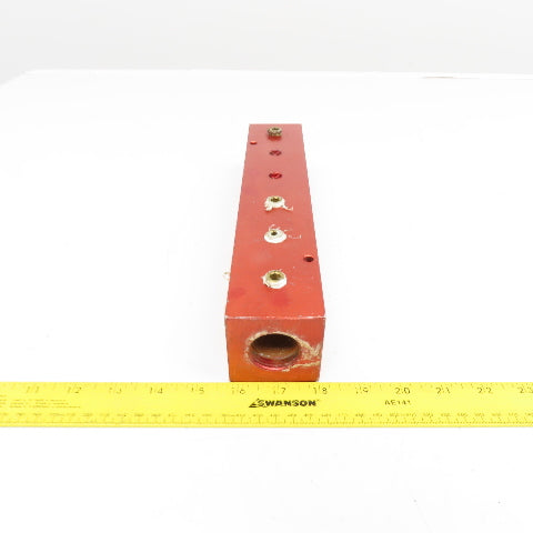 14 Port Aluminum Block Air Manifold 1/4" x 1" Ports