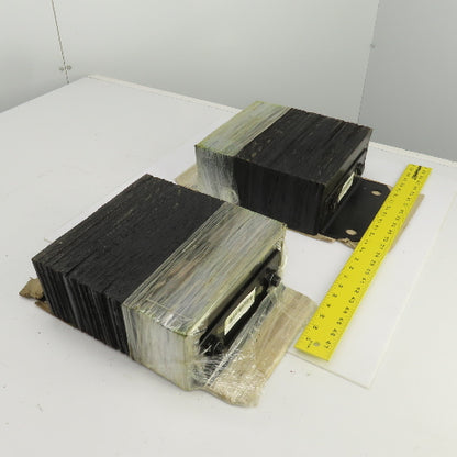 Grainger 5W823H 10-3/4"W x10"Hx4.5"D Bolt-On Laminated Rubber Dock Bumper Lot/2