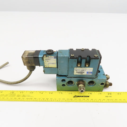 MAC MV-A1C-A111-PM-591JC9 2 Position Pneumatic Solenoid Valve 24VDC Coil