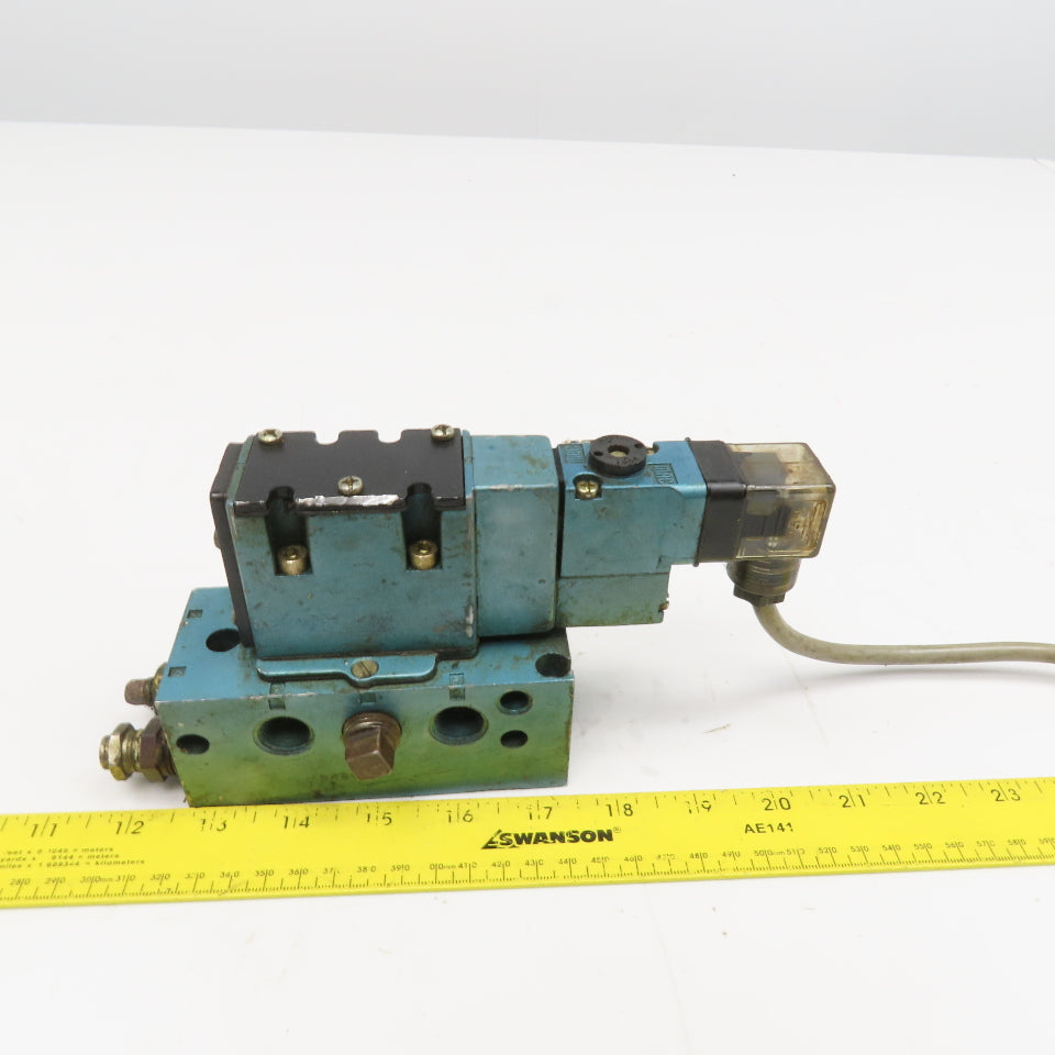 MAC MV-A1C-A111-PM-591JC9 2 Position Pneumatic Solenoid Valve 24VDC Coil