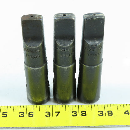 #3 Morse Taper 37/64" Pipe Tap Split Sleeve Collet Tapping Driver MT3 Lot of 3