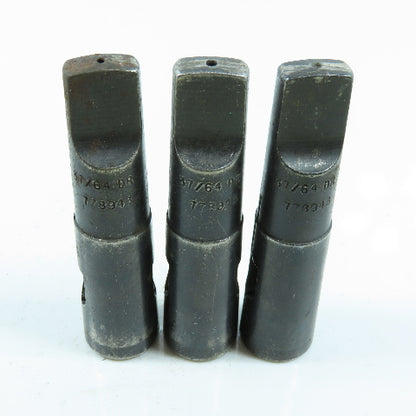 #3 Morse Taper 37/64" Pipe Tap Split Sleeve Collet Tapping Driver MT3 Lot of 3