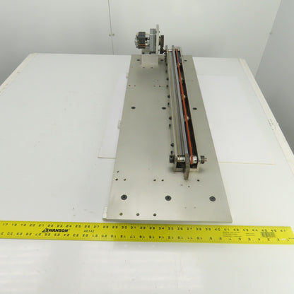29" OAL  7/8" x 7/8" 2 Sided Split Middle Small Parts Conveyor 8FPM 115V