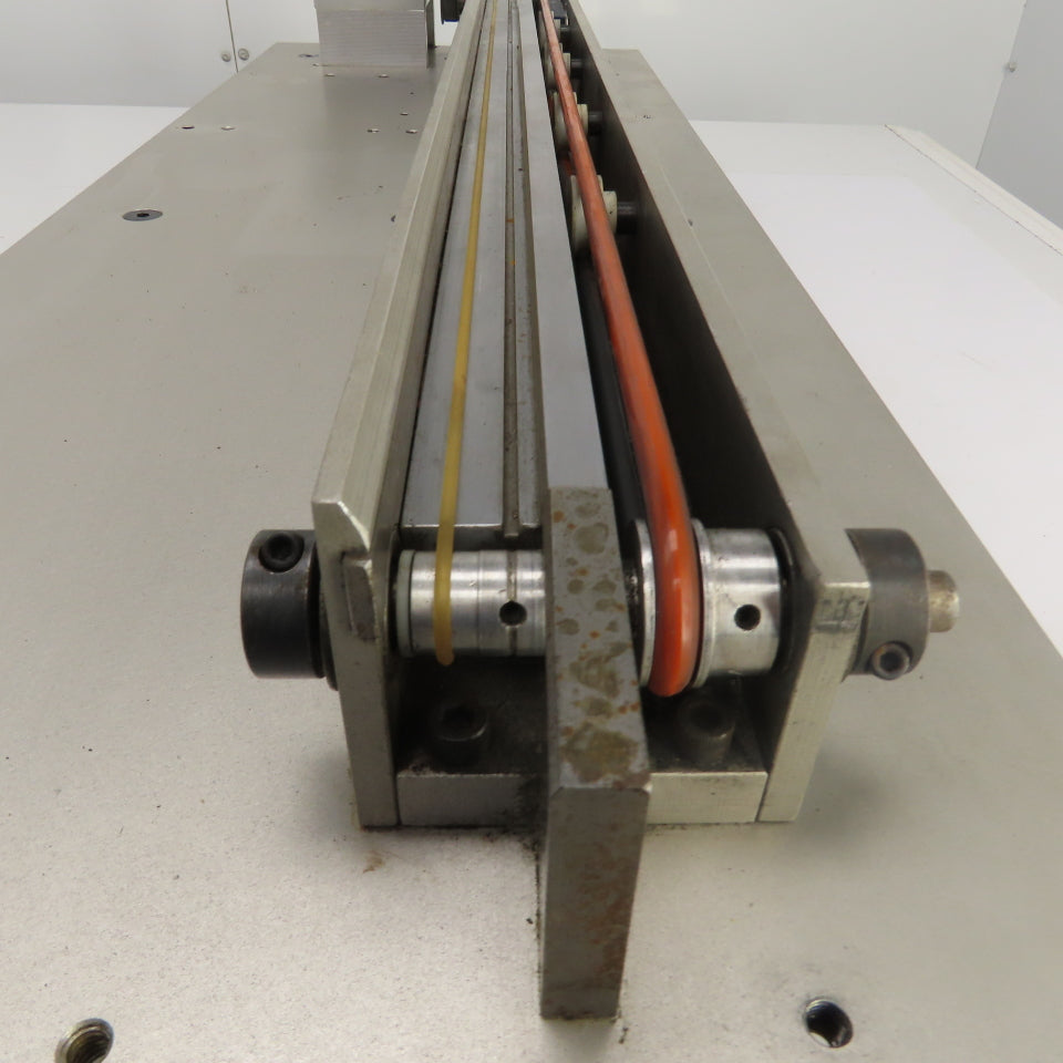 29" OAL  7/8" x 7/8" 2 Sided Split Middle Small Parts Conveyor 8FPM 115V