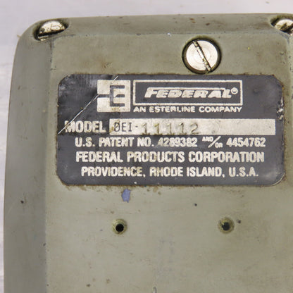Federal DEI-11112 Maxum Digital Indicator 0.0001"