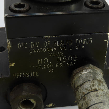 OTC 9503 Manual Hydraulic Control Valve 3 Position 10,000 PSI Max