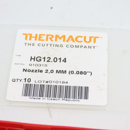 ThermaCut HG12.014 2mm 0.080" Plasma Cutter Tip For Cincinnati Laser Lot/14