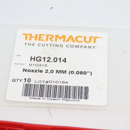 ThermaCut HG12.014 2mm 0.080" Plasma Cutter Tip For Cincinnati Laser Lot/14