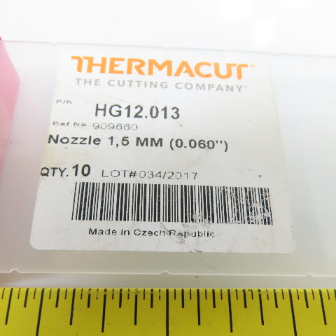 ThermaCut HG12.013 1.5mm 0.060" Plasma Cutter Tip For Cincinnati Laser Lot Of 7