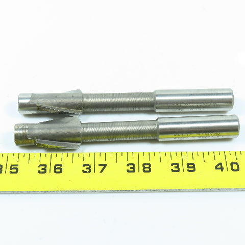 Bendix-Besly 17/32" x 25/32" Pilot Counterbore Reamer 9/16" Shank USA Lot of 2