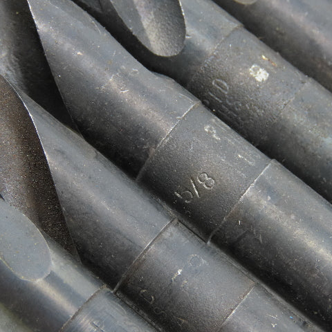 9/16" To 23/32" High Speed Steel Twist Drill Bit Lot of 10