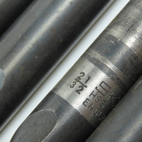 9/16" To 23/32" High Speed Steel Twist Drill Bit Lot of 10