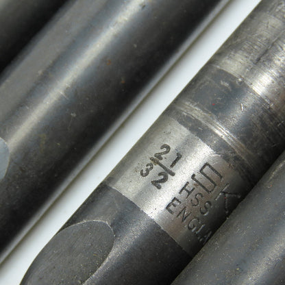 9/16" To 23/32" High Speed Steel Twist Drill Bit Lot of 10