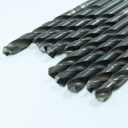 9/16" To 23/32" High Speed Steel Twist Drill Bit Lot of 10