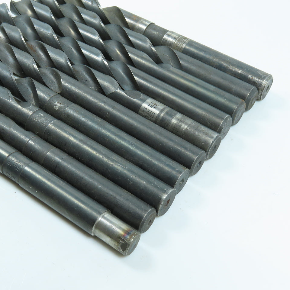 9/16" To 23/32" High Speed Steel Twist Drill Bit Lot of 10