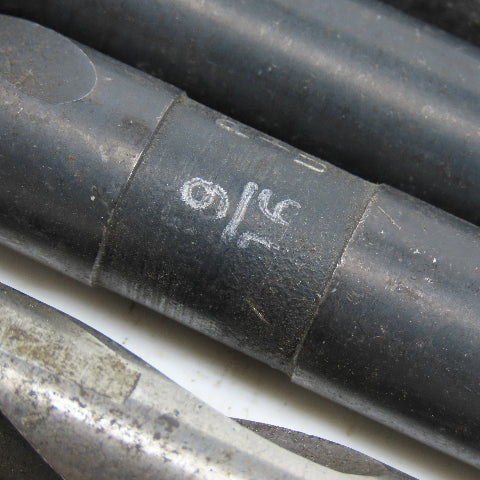 9/32" To 37/64" High Speed Steel Twist Drill Bit Lot of 16