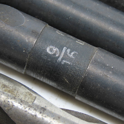 9/32" To 37/64" High Speed Steel Twist Drill Bit Lot of 16