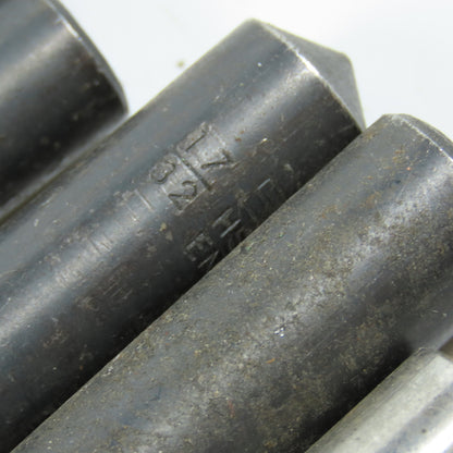 9/32" To 37/64" High Speed Steel Twist Drill Bit Lot of 16