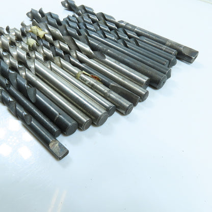 9/32" To 37/64" High Speed Steel Twist Drill Bit Lot of 16