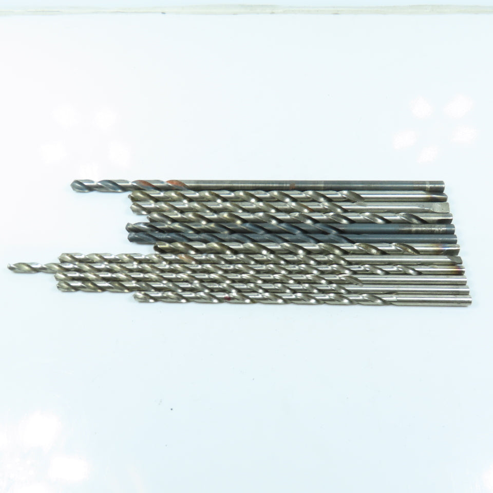 5/16" To 7/16" High Speed Steel Twist Drill Bit Lot of 12