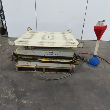 Omni 4000Lbs. Capacity 48" x 50" Rotating Air Bag Lift Table 13-36" Lift