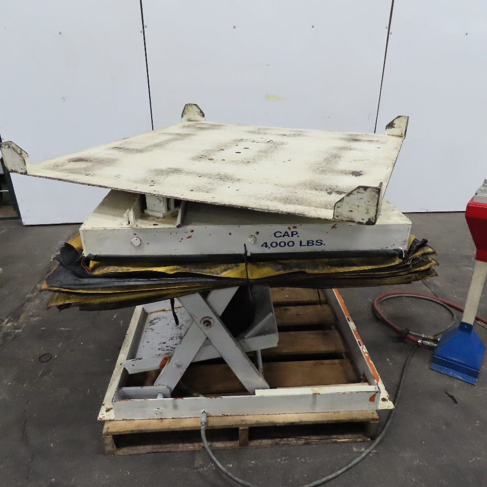 Omni 4000Lbs. Capacity 48" x 50" Rotating Air Bag Lift Table 13-36" Lift