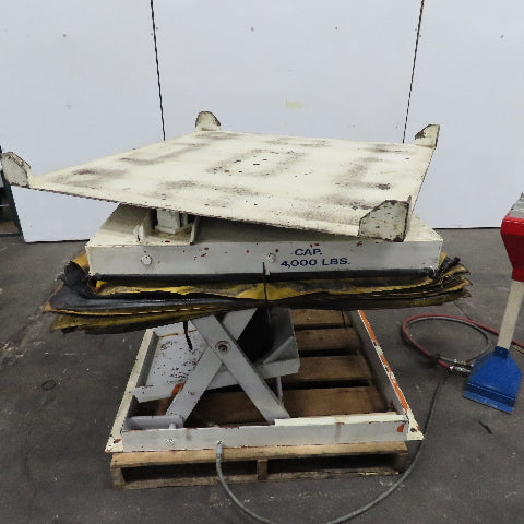 Omni 4000Lbs. Capacity 48" x 50" Rotating Air Bag Lift Table 13-36" Lift