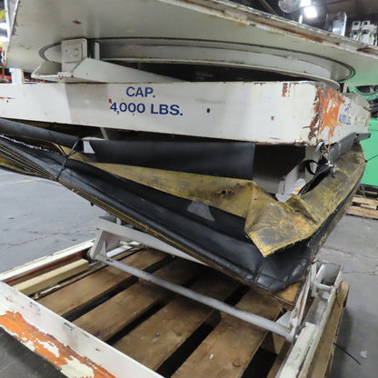 Omni 4000Lbs. Capacity 48" x 50" Rotating Air Bag Lift Table 13-36" Lift