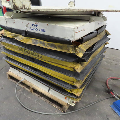Omni 4000Lbs. Capacity 48" x 50" Rotating Air Bag Lift Table 13-36" Lift