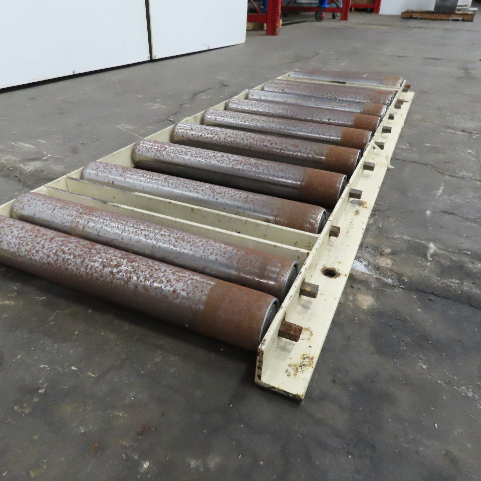 2-1/2" Steel Roller 17-1/2" BF Gravity Conveyor Section 22" Wide 63" Long
