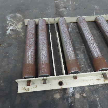 2-1/2" Steel Roller 17-1/2" BF Gravity Conveyor Section 22" Wide 63" Long