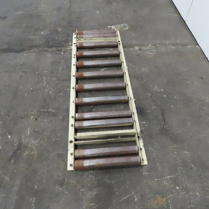2-1/2" Steel Roller 17-1/2" BF Gravity Conveyor Section 22" Wide 63" Long