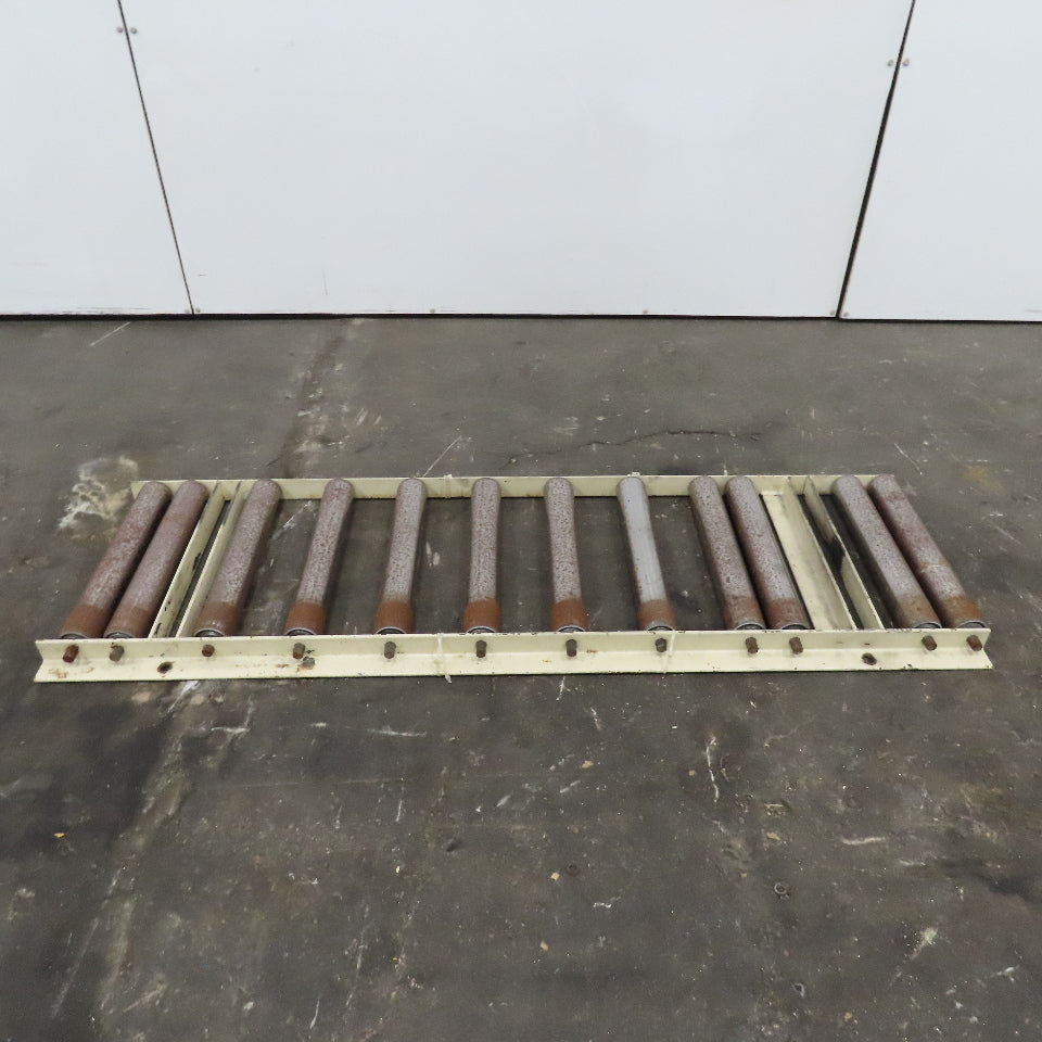 2-1/2" Steel Roller 17-1/2" BF Gravity Conveyor Section 22" Wide 63" Long