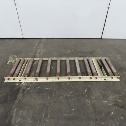 2-1/2" Steel Roller 17-1/2" BF Gravity Conveyor Section 22" Wide 63" Long