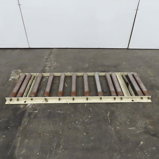 2-1/2" Steel Roller 17-1/2" BF Gravity Conveyor Section 22" Wide 63" Long
