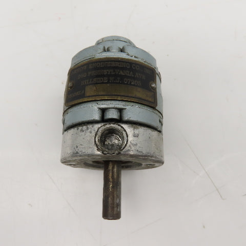 Arrow Engineering Model A Pneumatic Air Motor 1/8" NPT Ports 3/8" Shaft