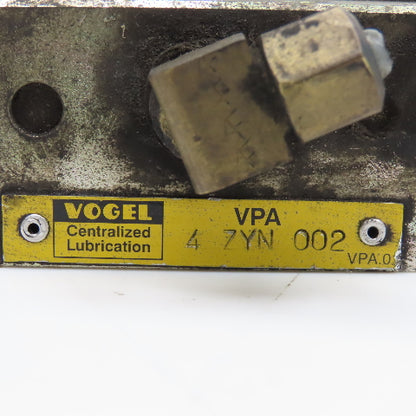 Vogel VPA-4 ZYN 002 Piston Lubricator Manifold Distribution 10-36VDC