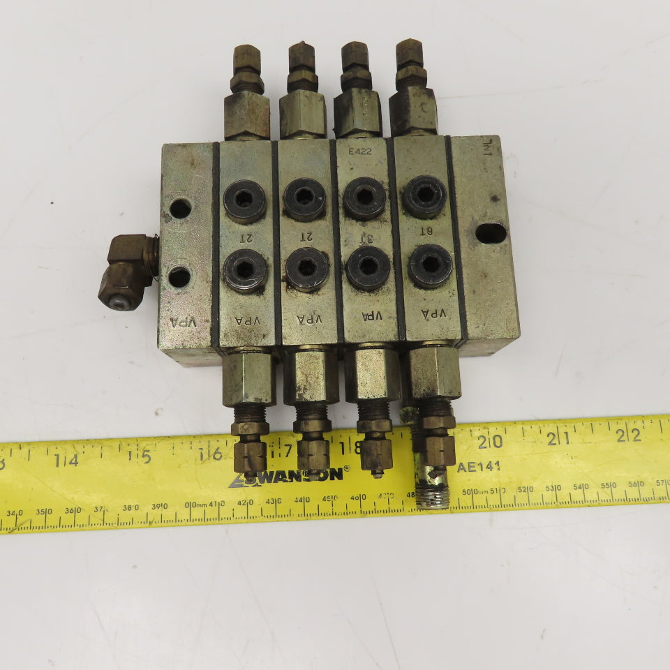 Vogel VPA-4 ZYN 002 Piston Lubricator Manifold Distribution 10-36VDC