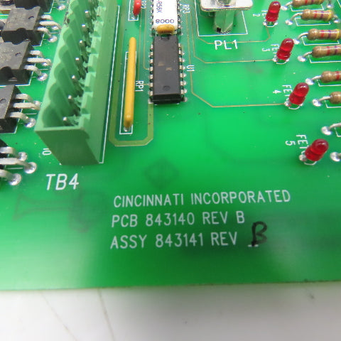 Cincinnati PCB 843140 REV B Assy 843141 Circuit Board Interface