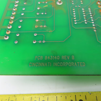 Cincinnati PCB 843140 REV B Assy 843141 Circuit Board Interface